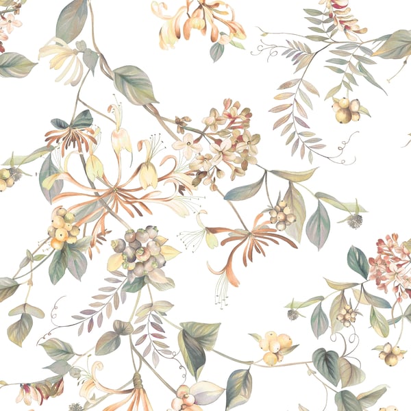 Galerie Wallcoverings Flora Summer Bouquet Galerie Wallcoverings  Beige   - 47455