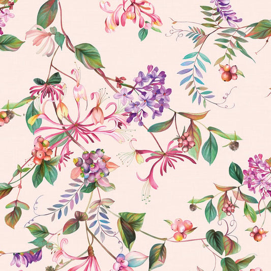 Galerie Wallcoverings Flora Summer Bouquet Galerie Wallcoverings  Pink   - 47457