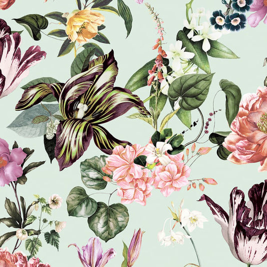 Galerie Wallcoverings Flora Floral Rhapsody Galerie Wallcoverings  Green   - 47459