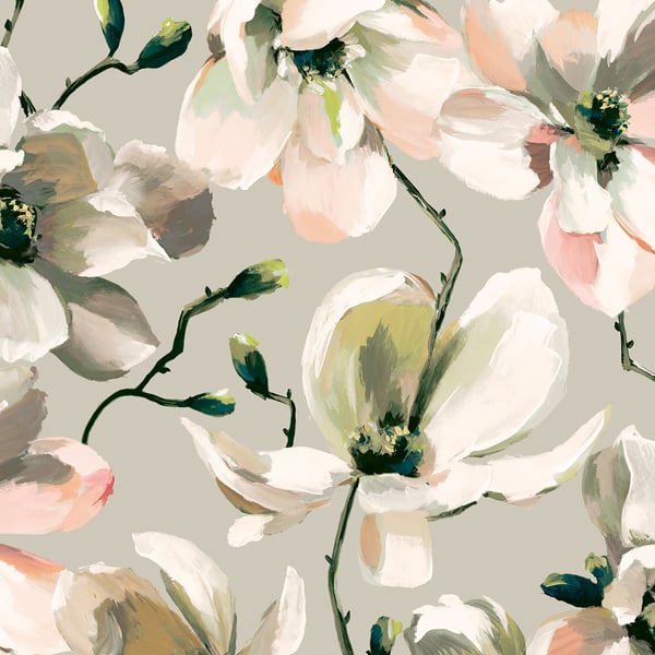 Galerie Wallcoverings Flora Cherry Blossom Galerie Wallcoverings  Green   - 47464