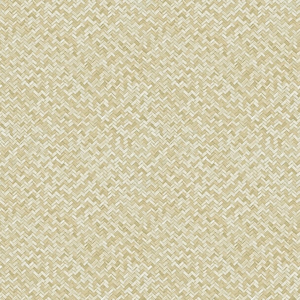 Galerie Wallcoverings Flora Herringbone Wve Galerie Wallcoverings  Beige   - 47481