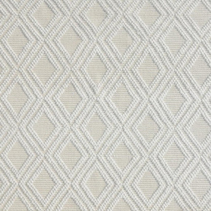 5' X 7' Ivory Geometric Handmade Area Rug