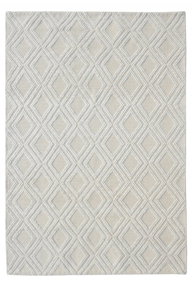 8' X 11' Ivory Geometric Handmade Area Rug