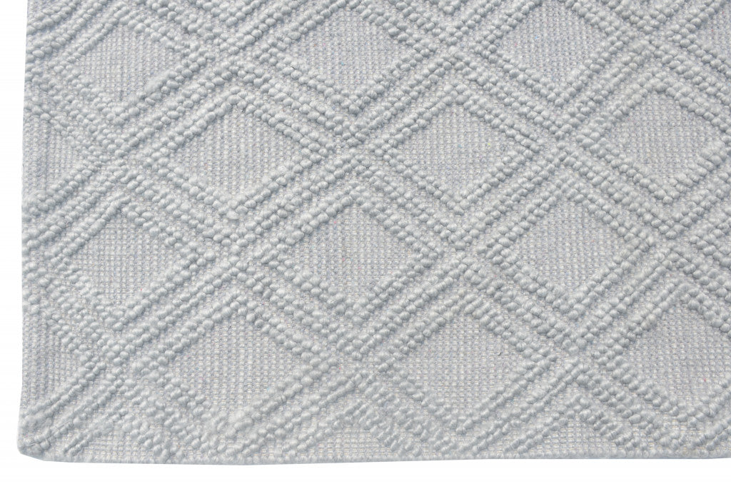 5' x 7' Gray Geometric Handmade Area Rug