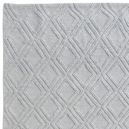 5' X 7' Gray Geometric Handmade Area Rug