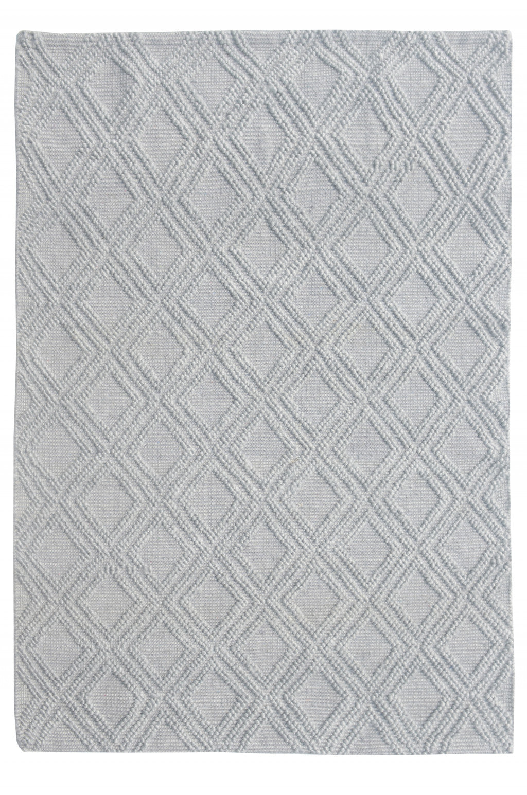 8' X 11' Gray Geometric Handmade Area Rug