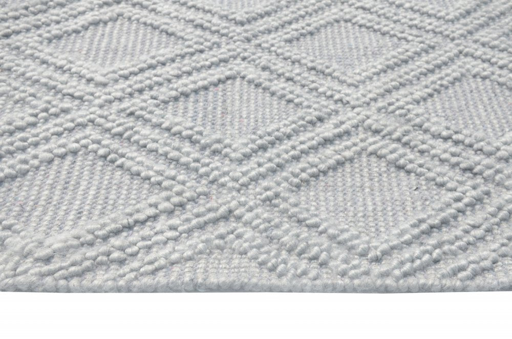 8' X 11' Gray Geometric Handmade Area Rug