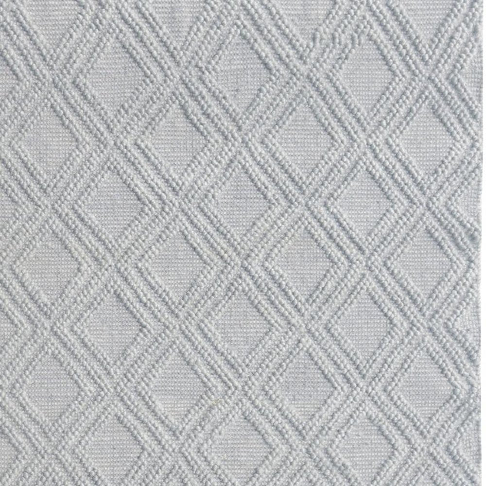 8' X 11' Gray Geometric Handmade Area Rug