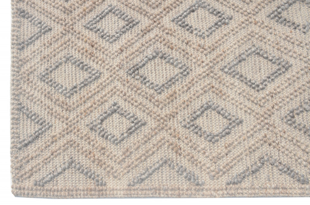 5' X 7' Natural Geometric Handmade Area Rug