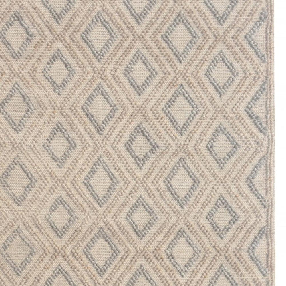 5' X 7' Natural Geometric Handmade Area Rug