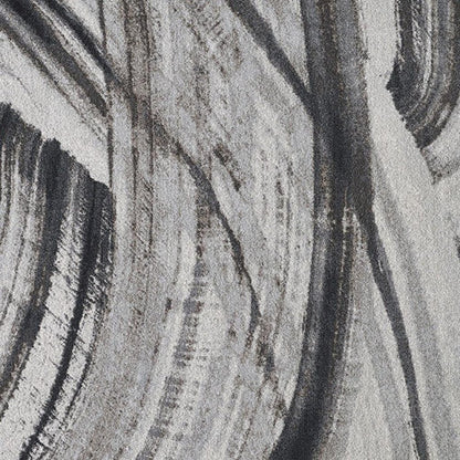 3' X 5' Gray and Ivory Abstract Area Rug