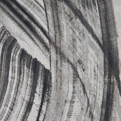 7' X 10' Gray and Ivory Abstract Area Rug