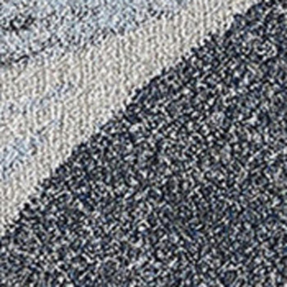 5' X 8' Blue and Gray Abstract Area Rug