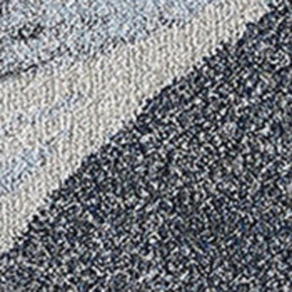 7' X 10' Blue and Gray Abstract Area Rug