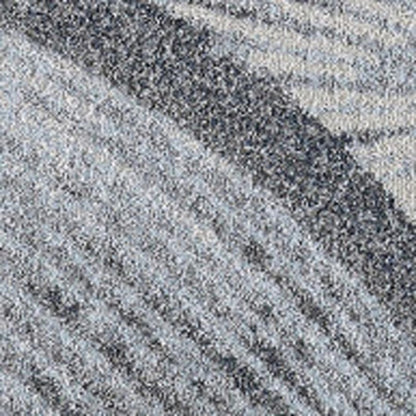 10' X 13' Gray Blue Abstract Waves Modern Area Rug