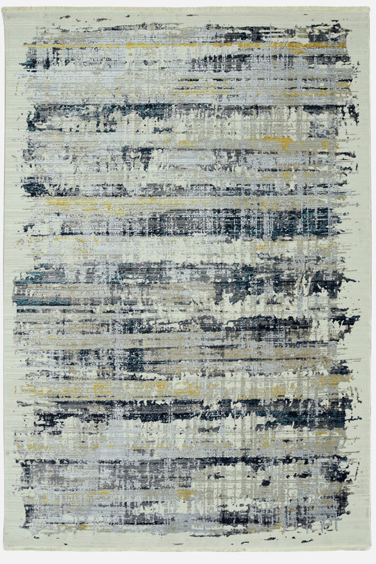 4' x 6' Blue Abstract Area Rug