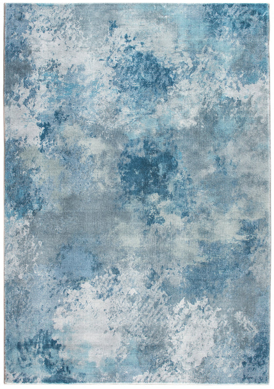 6' X 9' Blue Abstract Area Rug