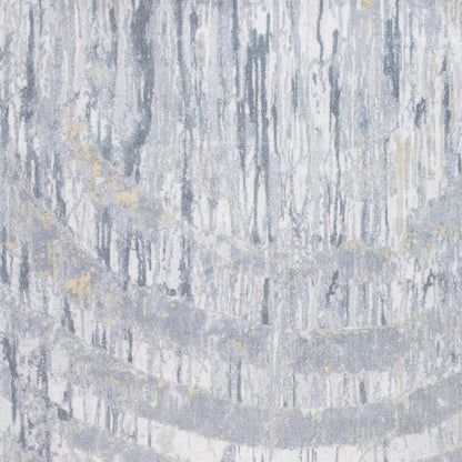 5' X 8' Gray And Ivory Abstract Area Rug