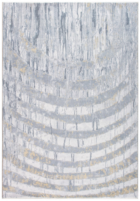 6' X 9' Gray Abstract Area Rug