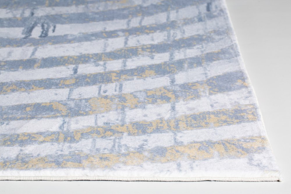 6' X 9' Gray And Ivory Abstract Area Rug