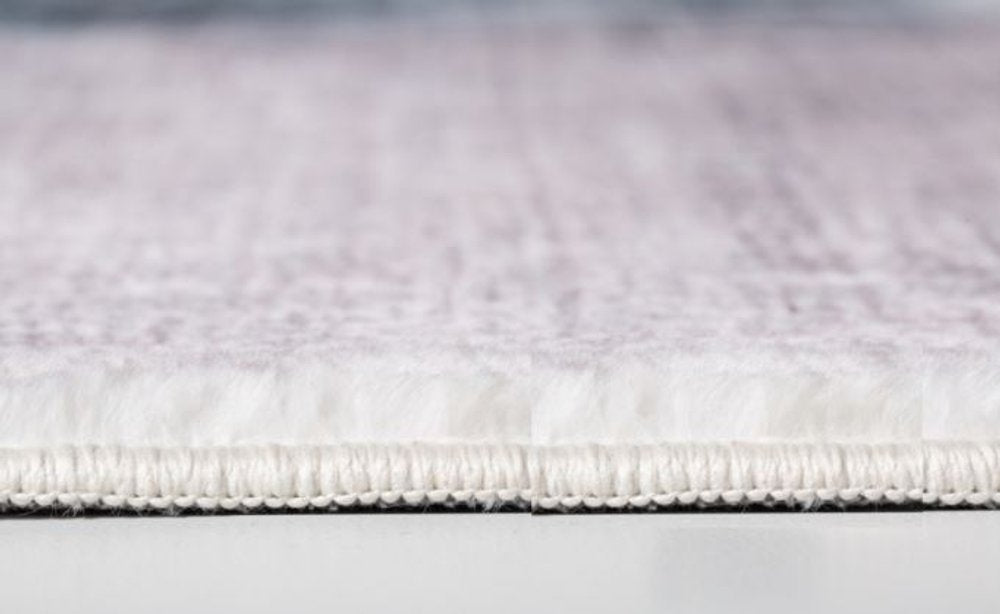 8' Sand Ivory And Black Abstract Runner Rug