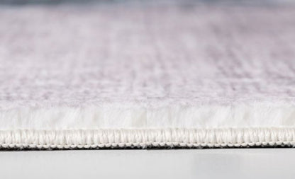 5' X 8' Sand Ivory And Black Abstract Area Rug