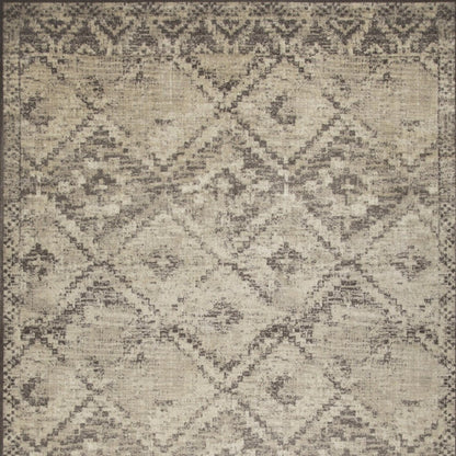 3' X 5' Gray And Brown Abstract Area Rug