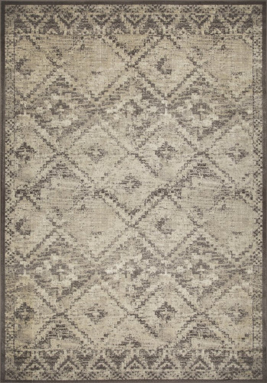8' X 11' Gray And Brown Abstract Area Rug