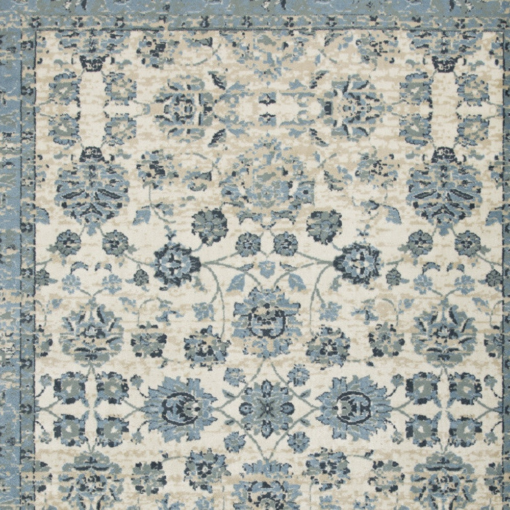 3' X 5' Ivory Oriental Area Rug