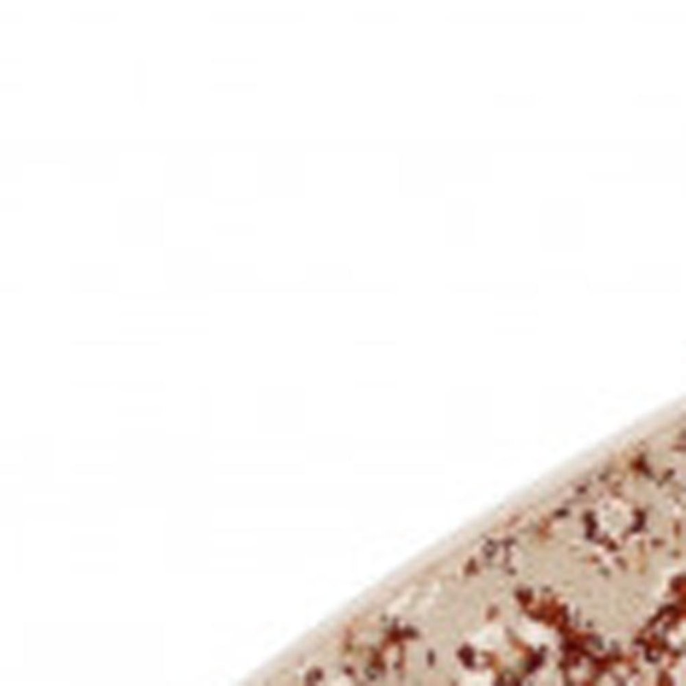 8' Rust And Ivory Oriental Round Rug