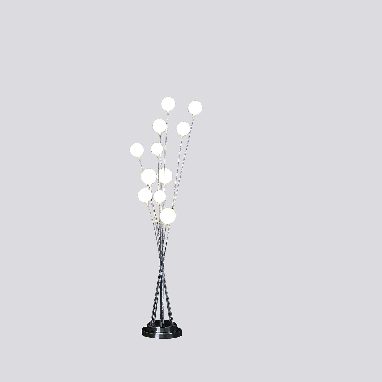 46" Chrome Multi Light LED Novelty Floor Lamp