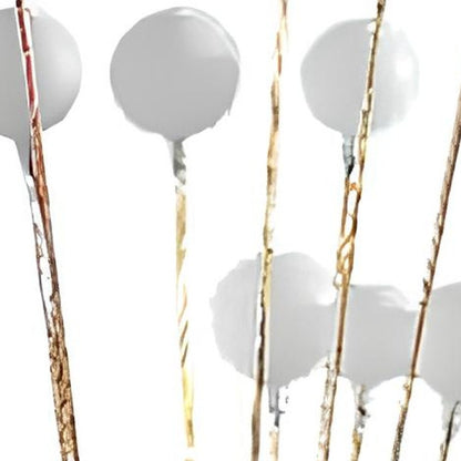 62" Yellow 16 LED Novelty Floor Lamp With White