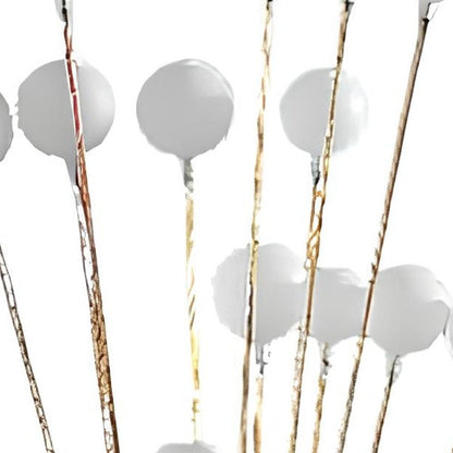 62" Yellow 16 LED Novelty Floor Lamp With White