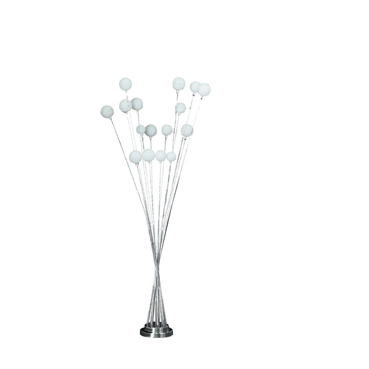 62" Chrome Multi Light LED Novelty Floor Lamp