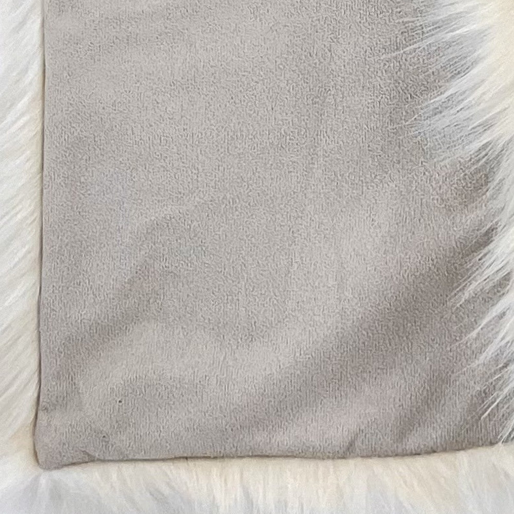 60" x 86" Royal White Long Hair Faux Fur Throw