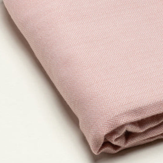 Pastel Pink Soft Acrylic Herringbone Throw Blanket