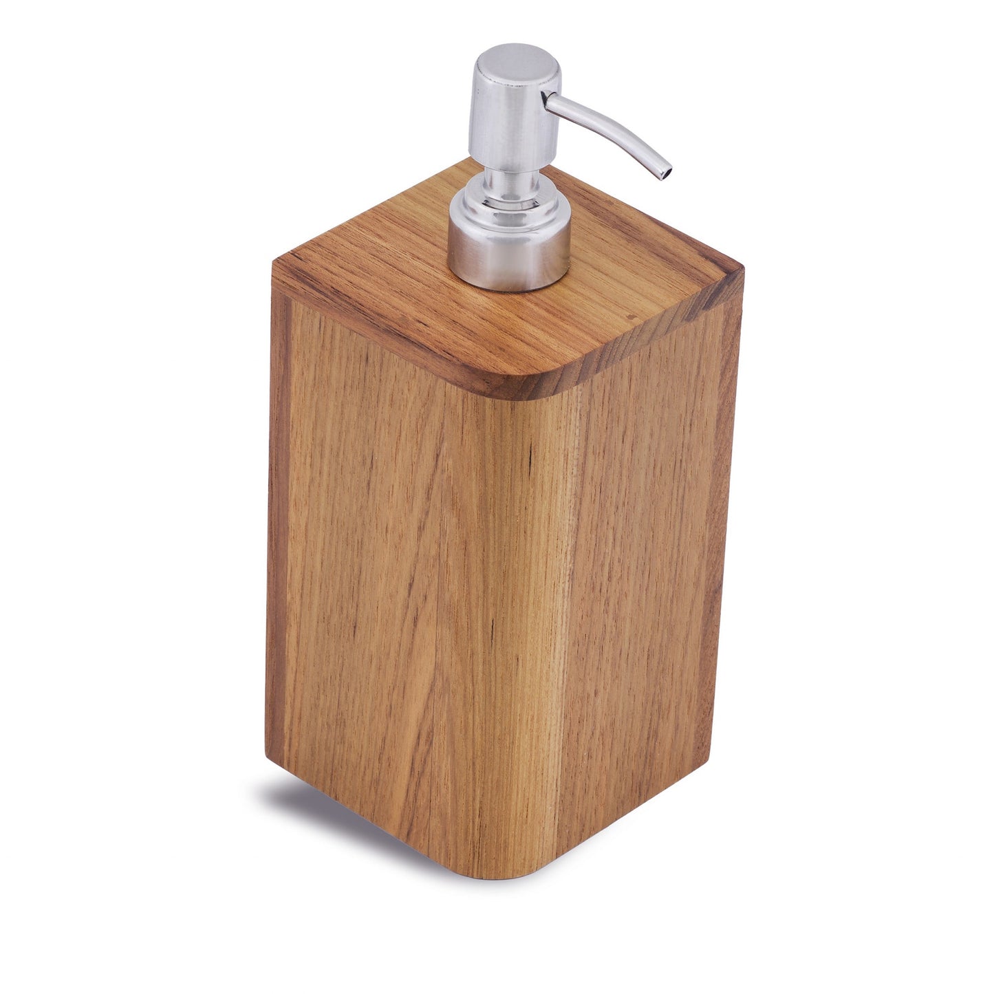 Designer Genuine Teak Soap Dispenser