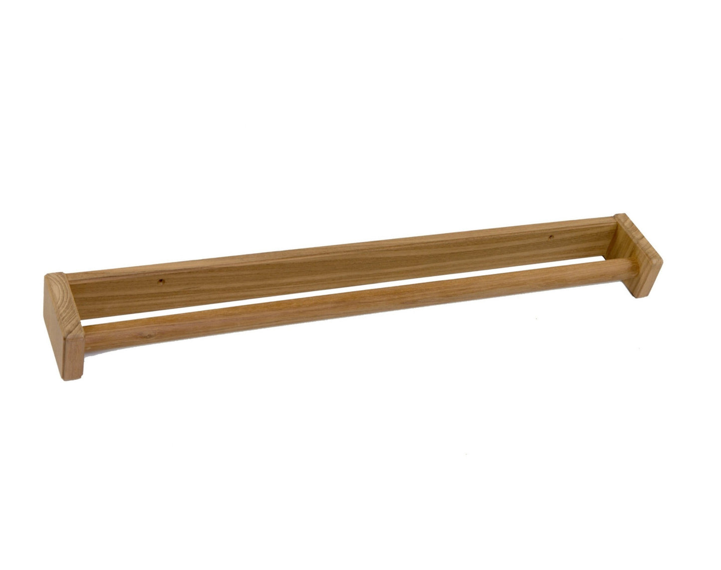 22" Traditional Solid Teak Towel Bar