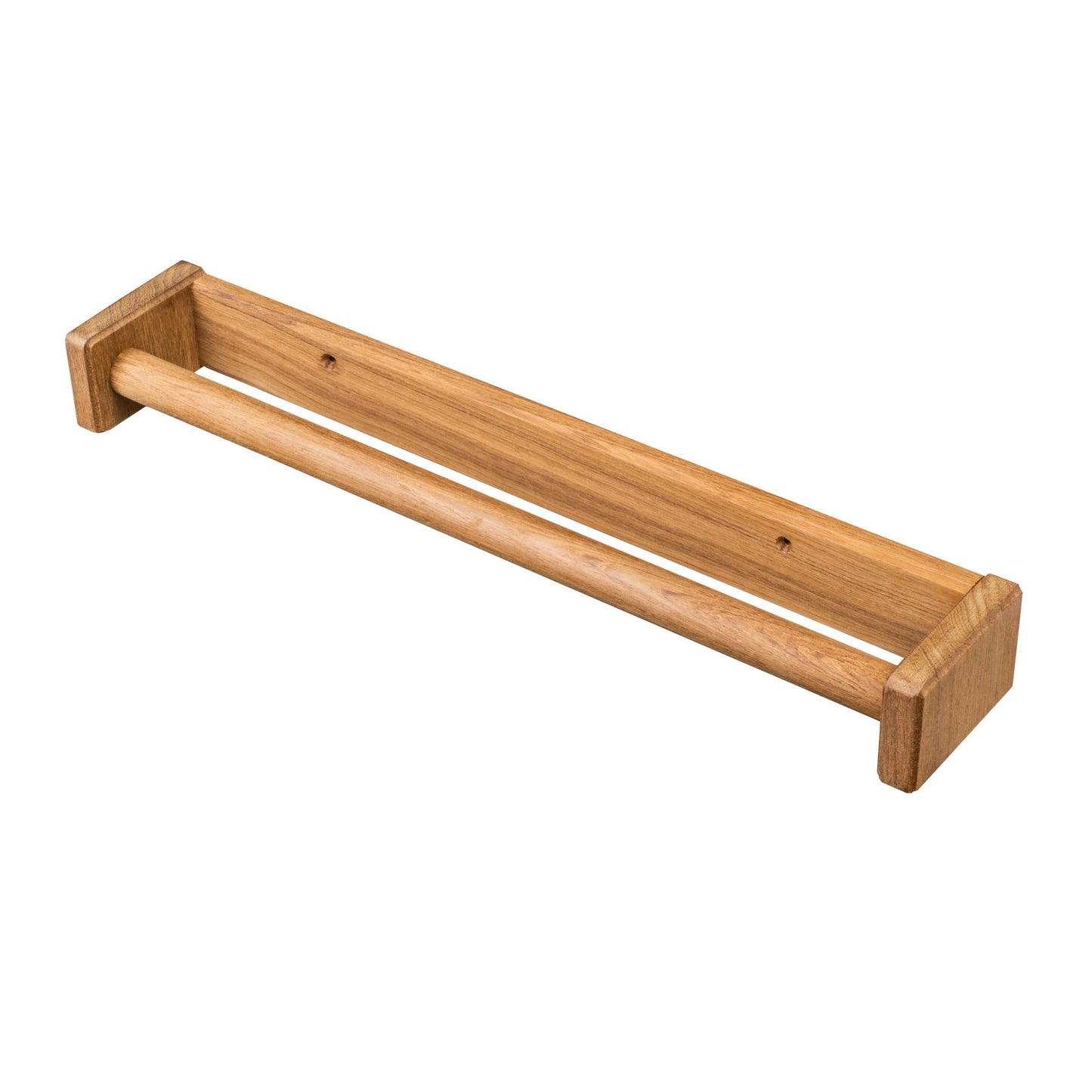 16" Traditional Solid Teak Towel Bar