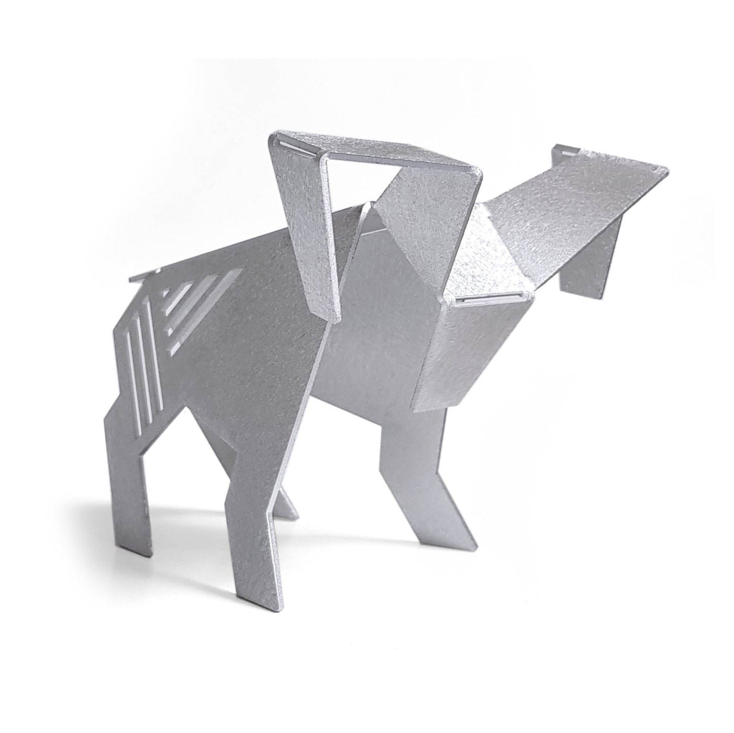 Aluminum 5" Aries Zodiac Origami Geometric Sculpture