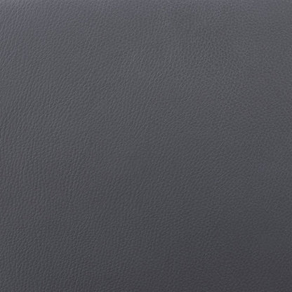 27" Gray And Black Faux Leather And Fabric And Solid Wood Low Back Counter Height Swivel Bar Chair