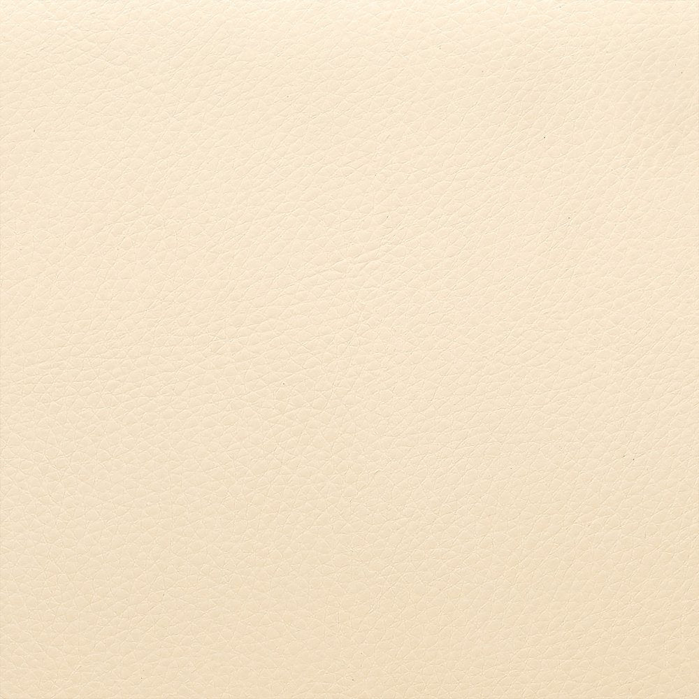 26" Cream And Brown Faux Leather And Solid Wood Swivel Counter Height Bar Chair