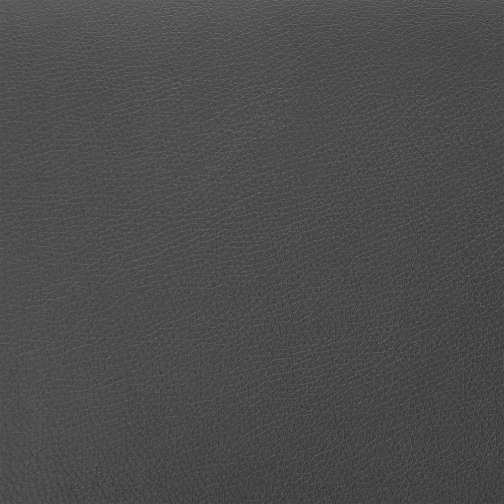 30" Gray And Silver Fabric And Iron Low Back Bar Height Swivel Bar Chair