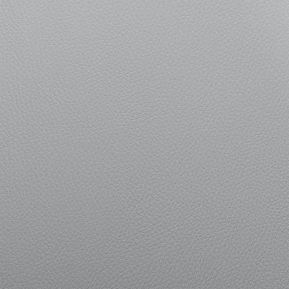 30" Gray And Brown Faux Leather Swivel Bar Height Bar Chair