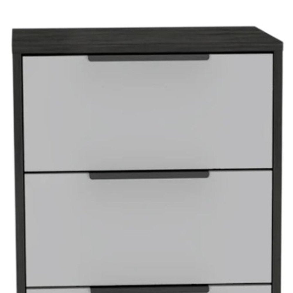 18" White Manufactured Wood Five Drawer Chest