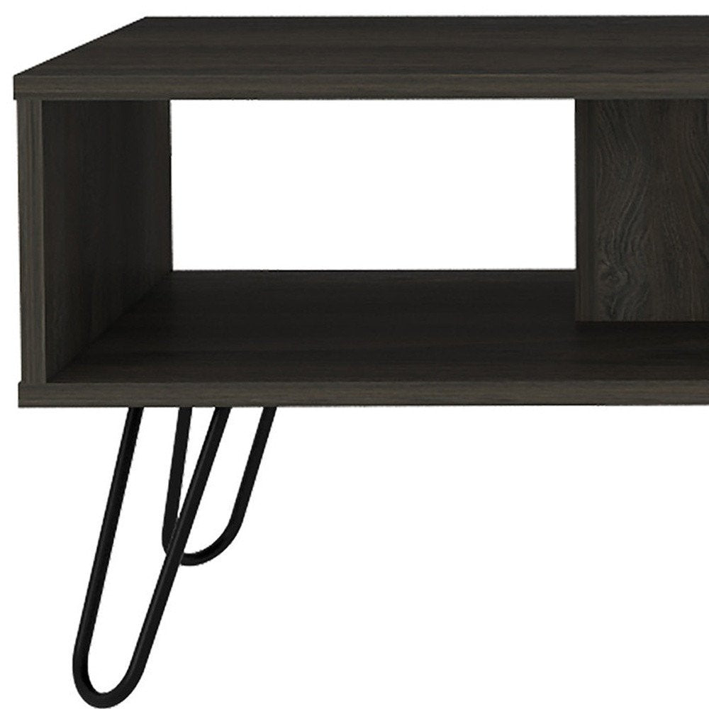 40" Carbon Espresso Manufactured Wood Rectangular Coffee Table