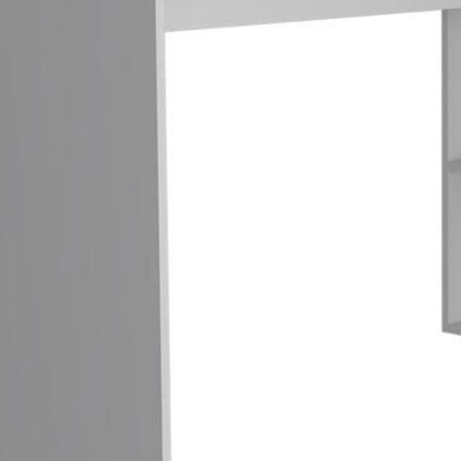 60" White L Shape Computer Desk