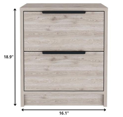 19" Wood One Drawer Nightstand