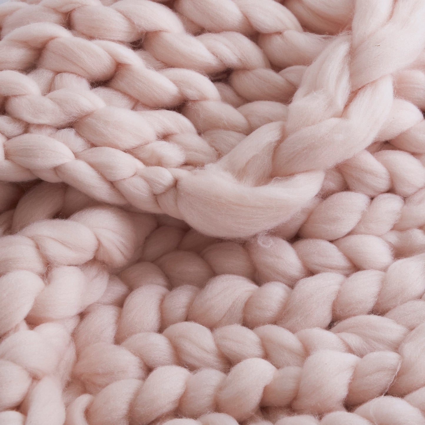 50" X 60" Pink Chunky Knit Polyester Throw Blanket