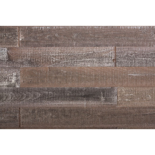 5" x 48" Thermo Treated Rustic Gray Brown Wood Wall Plank Set